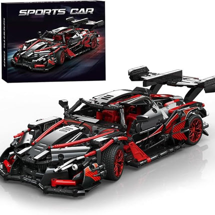 Adults Challenging Racing Car Building Blocks Kit，1:14 1391 Pieces Car Model Building Set DIY Toys for Boys Age 12 13 14 15 16