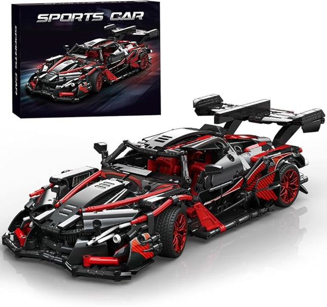 Adults Challenging Racing Car Building Blocks Kit，1:14 1391 Pieces Car Model Building Set DIY Toys for Boys Age 12 13 14 15 16