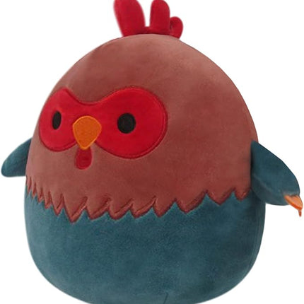 Squishmallows 8-Inch Reed Red and Blue Rooster - Little Ultrasoft Official Kelly Toy Plush