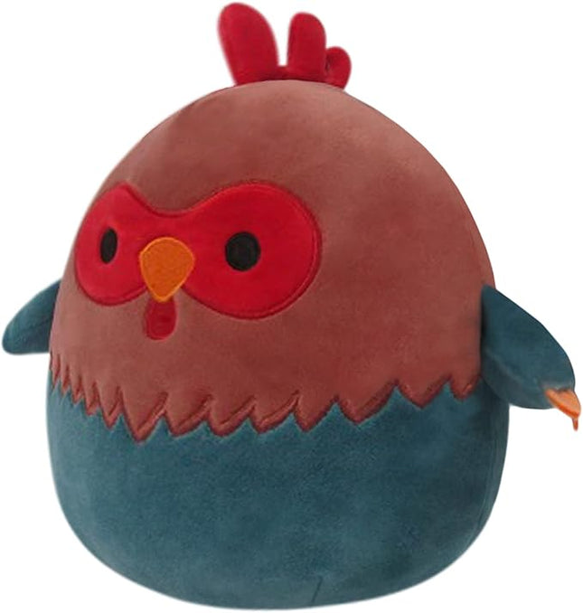 Squishmallows 8-Inch Reed Red and Blue Rooster - Little Ultrasoft Official Kelly Toy Plush