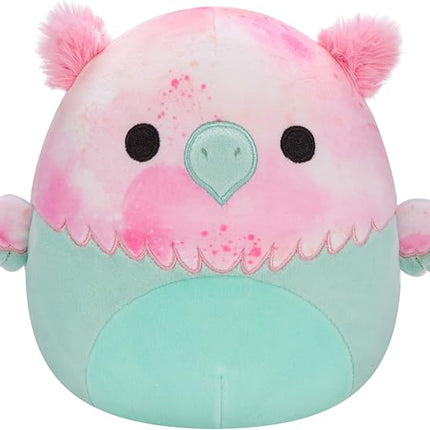 Squishmallows Original 7-Inch Fantasy Box Set – EYK Lime Green Dragon, Gala Teal and Pink Griffin, Minya Purple Galaxy Mushroom, Ziv Sugar Glider with Crown – Official Jazwares Plush (Little)