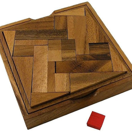 Impossible Square Wooden Puzzle Brain Teaser