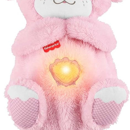 Fisher-Price Baby Toy Soothe ‘n Snuggle Otter Plush, Pink Portable Sound Machine with Breathing Motion & Lights for Newborns Ages 0+ Months