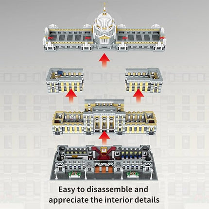 MISINI 33205 Luxurious Shanghai Bank Building Blocks Set, 10423 Pieces MOC Modular Building Bricks House Model, Creative Landmark Buildings Gift for Adult