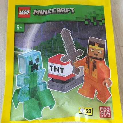 LEGO Minecraft Mini Set: Hero Minifigure with Charged Creeper