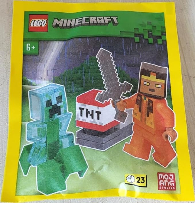 LEGO Minecraft Mini Set: Hero Minifigure with Charged Creeper