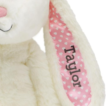Let's Make Memories Personalized Hugging Plush Bunnies - Bunny Stuffed Animal - Easter Bunny - for Couples - for Him - for Her