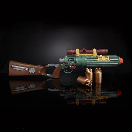 Nerf LMTD Star Wars Boba Fett's EE-3 Blaster, The Book of Boba Fett, Illuminated Scope, 3 Drums, 12 Elite Darts, Blaster Sounds