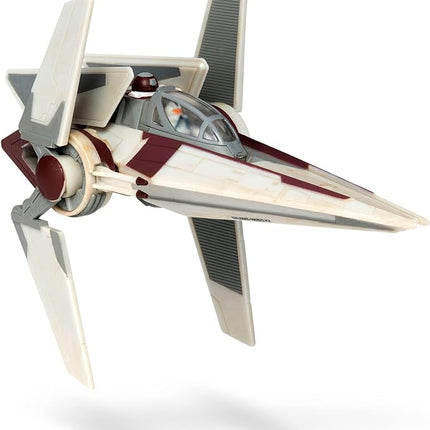 Star Wars Micro Galaxy Squadron V-Wing Starfighter - 3-Inch Light Armor Class Vehicle with Two 1-Inch Micro Figure Accessories