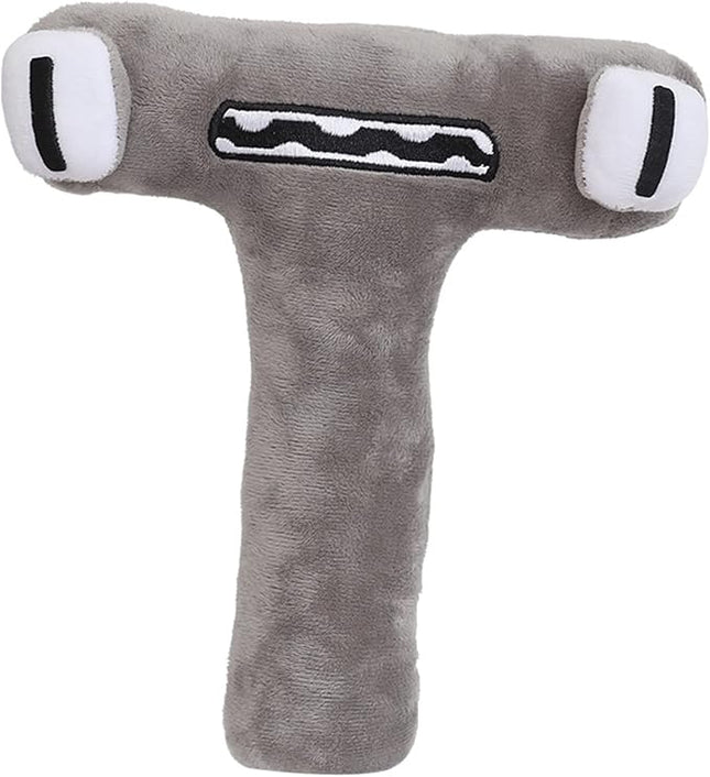 26-Letter Plush Toy Set (A-Z) - Cute Stuffed Plush Toys & Decorative Pillow, Educational Gift for Kids & Fun Home Decor (T)