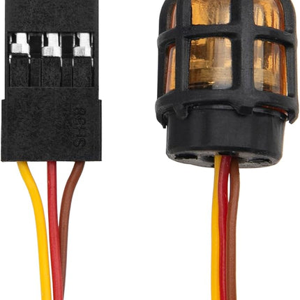 ShareGoo 2Pcs RC Car LED Light RC Beacon Light Strobing-Blasting/Flashing/Rotating Mode Compatible with Traxxas Axial 1/10 1/12 1/16 RC Crawler Car 1/14 Tamiya Tractor Truck (Orange)