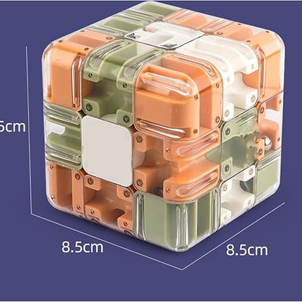 Large Labyrinth 3D Puz-zle Cube, Spatial Awareness Brain Training Toy for Stress Relief & Logic Development, Mind Teaser Challenge Game, Spatial Logic Puzzle for Kids and Adults (Dual Color)