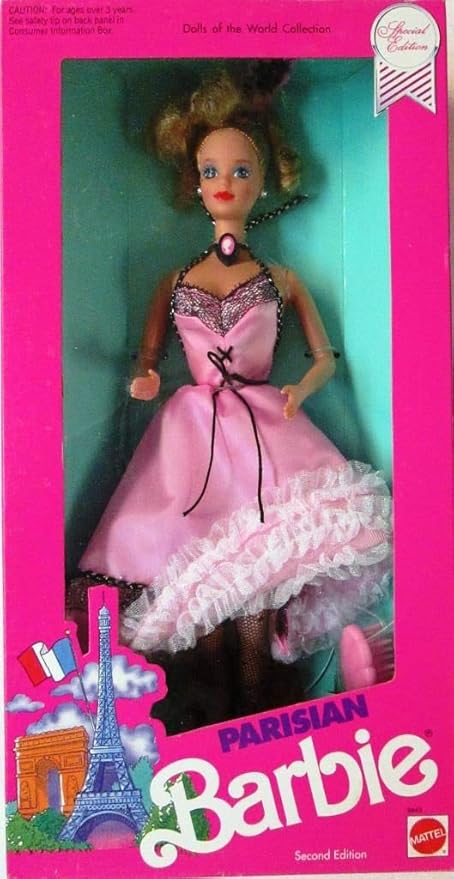 Mattel Dolls of The World Collection-Parisian Barbie-1990-Special Edition