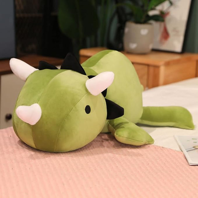 SQEQE Weighted Dinosaur Plush, Weighted Dinosaur Stuffed Animal, Dino Plushies Pillow Toy Gift for Kids Adults 13.8 Inch, 1.6 Lbs