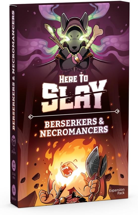 Unstable Games - Berserker & Necromancer Expansion Pack - Designed to be added to your Here to Slay Base Game - Great for Family Game Night