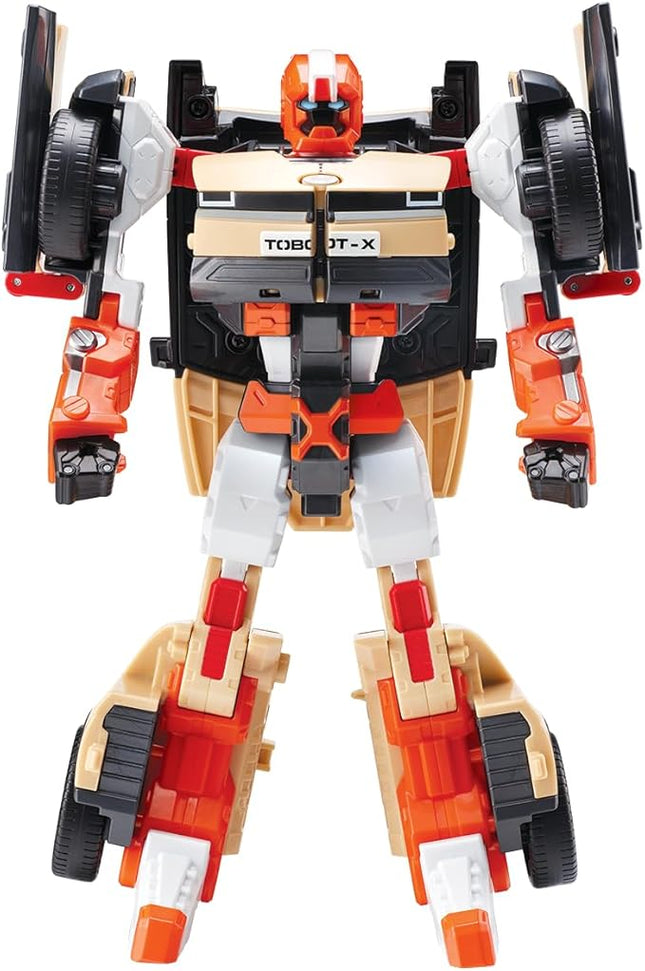 New TOBOT, TOBOT X, Youngtoys Transforming Collectible Vehicle to Robot, Heroes Animation Character Toys for Kids 3 and up Transform Toys Cars, Large Size 9-inch