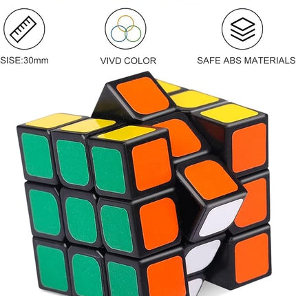 Mini Speed Cube Party Favors,Fun Puzzle Games for Kids, Classroom Gifts, and Stress Relief Toys Goodie Bags Filler Birthday Gift (24 Pack)