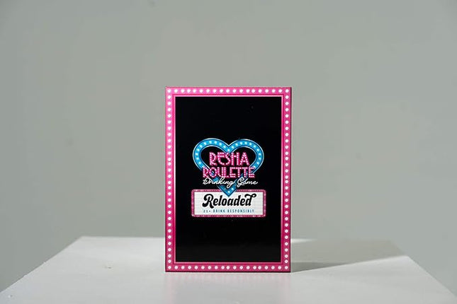 Caresha Please-Resha Roulette Drinking Game Reloaded, Fun Card Games, 21+ Drinking Game Set with Spinner, Dare Cards, and Play Money, Adult Party Game for Game Nights, Birthdays, and Gathering