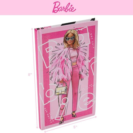 Barbie Sparkle Journal Set for Kids, Journal Kit with Stickers and Gems