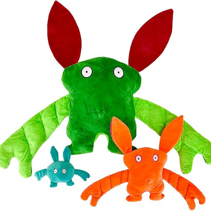 Bumpas 3 Pack Includes: Weighted Stuffed Pillow Animal with Surprise Bumpaloo & Thumper - Soft & Cuddly Plush for Comfort & Sensory Support