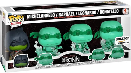Funko Pop Comics: Teenage Mutant Ninja Turtles (TMNT) The Last Ronin- Michelangelo - Brothers, 4-Pack - TMNT Comics - Amazon Exclusive - Collectable Vinyl Figure - Gift Idea - Official Merchandise