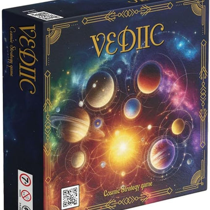 Vedic Board Game - Strategy Board Game for Adults, Teens and Family. Embark on a Cosmic Adventure of Planetary Strategy, 2 to 7 Players | Vediic