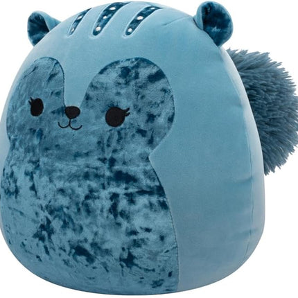 Squishmallows Original 14in Brunhilda The Blue Tonal Squirrel with Velvet Accents – Official Jazwares Plush (Large)