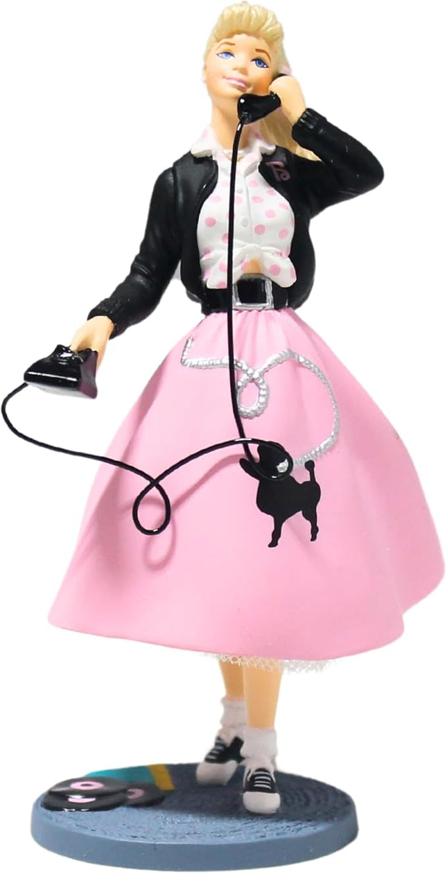 Hallmark 1950s Barbie Hanging Ornament, Mint Condition, Pink, 4 Inches