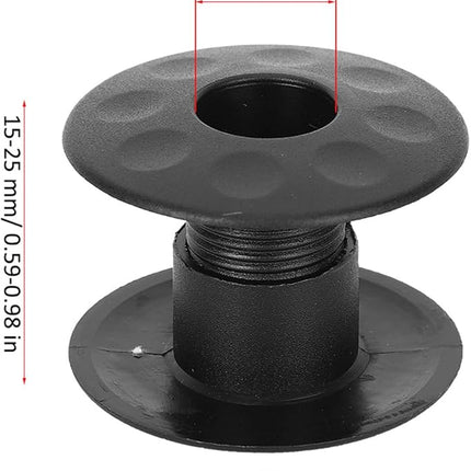 10 Pair of Foosball Machine Bushings,Threaded Structure Foosball Table Parts, Light Weight Table Football Bushings Rods, Black