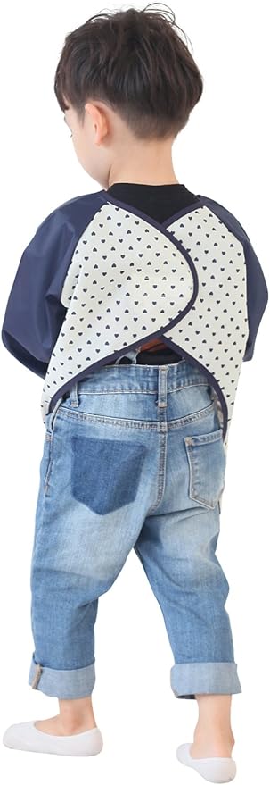 Kids Waterproof Art Smock – Long Sleeve Apron for Painting, Baking, Sensory Play (Ages 1–10)