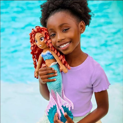 Disney Store Official Disney Princess Plush Doll (Ariel from The Little Mermaid 2023) Medium 14 Inches, Disney Princess Dolls with Embroidered Features, Disney Plush Toys, Princess Toys for Girls