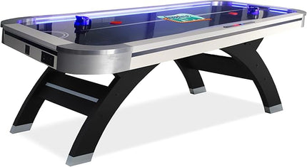 Freetime Fun Air Hockey Table 7 ft Game Table for Adults Light Up - Full Size Arcade Air Powered Indoor LED Hockey Table for Game Room