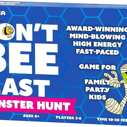 QUOKKA Family Games for Adults and Kids - Guess-in-Seconds Fun Slap Card Game for 2-6 Players - Hilarious Board Game for Family Night Ages 8+, Monster Challenges Halloween Party Edition