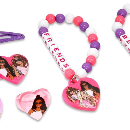 Barbie BFF Accessories - Bundle with 6 Piece Best Friends Accessory Set with Clips, Bracelets, Rings and Stickers | Barbie Jewelry Pack for Girls