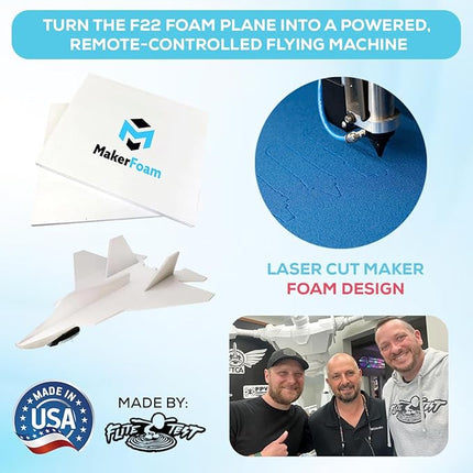 POWERUP The 4.0 F-22 Raptor® Foam Jet Kit. DIY Smartphone-Controlled Plane. Outdoor STEM Kit for Hobbyists, Pilots, & Tinkerers. DIY Project for Kids, Teens & Adults. Licensed by Lockheed Martin®