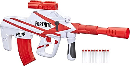 Nerf Fortnite B-AR Motorized Dart Blaster - Fortnite Converge Wrap, Motorized 10-Dart Blasting, 10-Dart Clip, 10 Official Elite Darts (Frustration-Free Packaging)