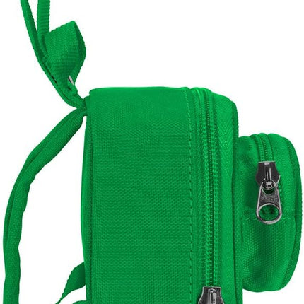 LEGO Kids Brick Mini Backpack Accessory Pouch with Novelty Backstraps, Snaps to Belt or Full-Size Backpack, Holds Small Items like Keys & Headphones, Green
