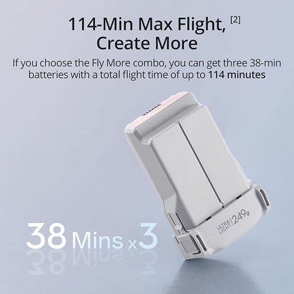 DJI Mini 3 Fly More Combo (DJI RC), Drones with Camera for Adults 4K, 3 Batteries for 114-min Flight Time, Vertical Shooting, 32800ft (10km) Video Transmission, Lightweight Mini Drone for Beginners
