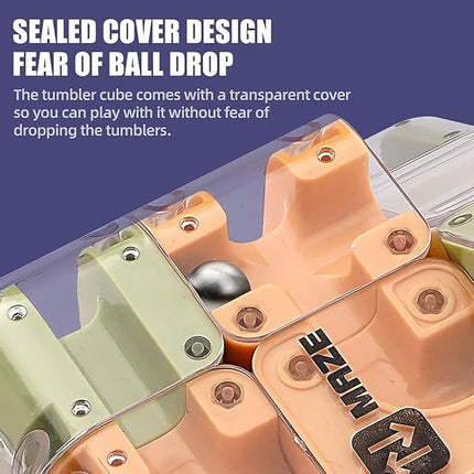 Large Labyrinth 3D Puzzles Maze Cube - Engaging Brain Teaser Toy, 3D Puzzle Maze Games, 3D Puzzle Magic Cube & Ball, Educational Focus Game Gift for Adults Teens (2pcs)