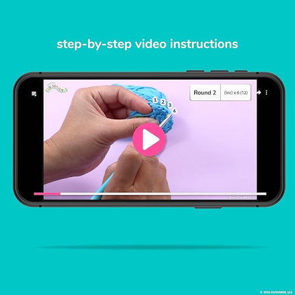 Original Squishmallows Bebe the Bluebird Crochet Kit, Includes Yarn, Crochet Hook, Starter Hooks, Step-By-Step Tutorials, Exclusive Crochet Kit For Beginners, DIY Craft, Crochet Kits, Great Teen Gifts