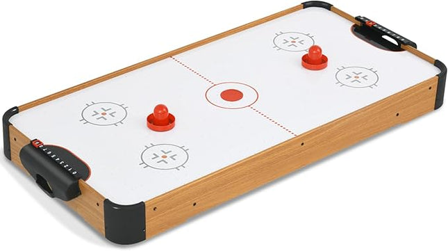40in Tabletop Air Hockey Table, Portable Arcade Game Table for Kids and Adult, Indoor Game Table w/ 2 Pucks, 2 Pushers, Electronic Motor Fans for Game Room、Family Recreation