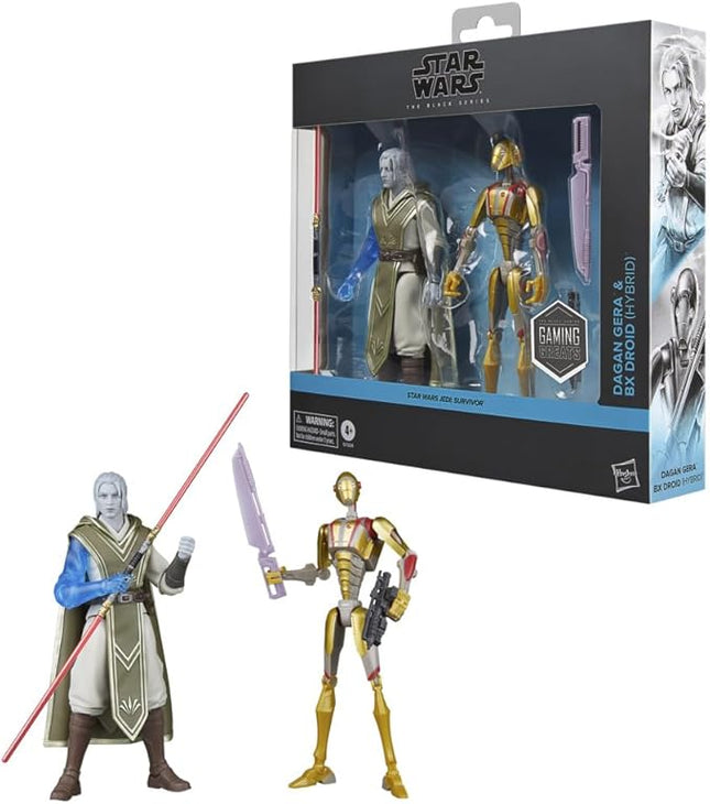 STAR WARS The Black Series Dagan Gera & BX Droid (Hybrid), Jedi: Survivor Gaming Greats Collectible 6 Inch Action Figure 2-Pack (Amazon Exclusive)