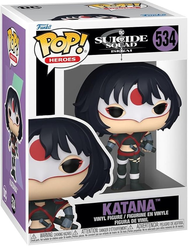 Funko Pop Animation: DC Suicide Squad Isakai - Katana - Suicide Squad Isekai - Collectable Vinyl Figure - Gift Idea - Official Merchandise - Toys for Kids & Adults - Cartoon/Animation Fans