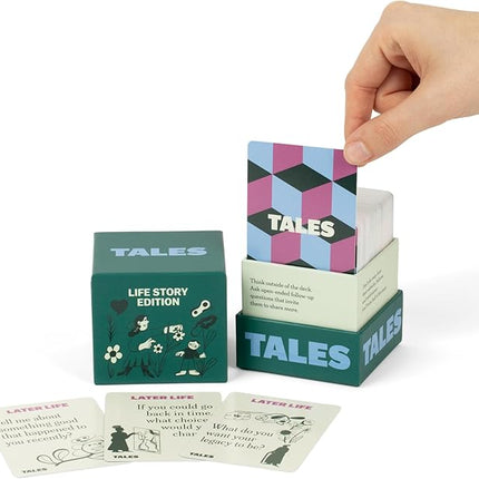 TALES 150 Life Story Interview Kit Cards, Conversation Cards for Families, Parents, Grandparents, Adults, Game Night, Road Trips, Dinner Table, Getting to Know You (New Edition)