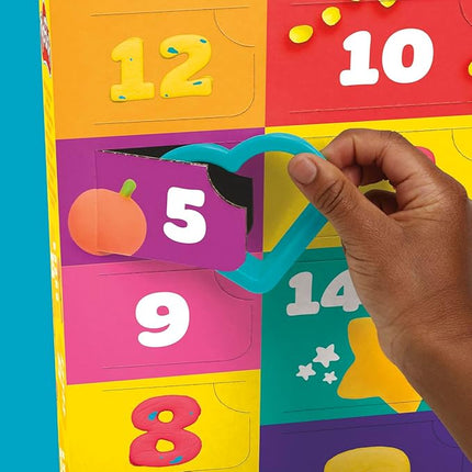 Play-Doh Advent Calendar for Kids 3+, 14 Days to Birthday, Vacation, Party, Back to School, & More, Surprise Arts & Crafts Activities, 26 Accessories & 17 Colors (Amazon Exclusive)