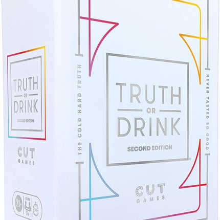 Truth or Drink Party Game by Cut I As Seen on TikTok, YouTube, and Snapchat | 410 Hilarious Questions | Ages 21+ | 2+ Players I Fun Games for Adults