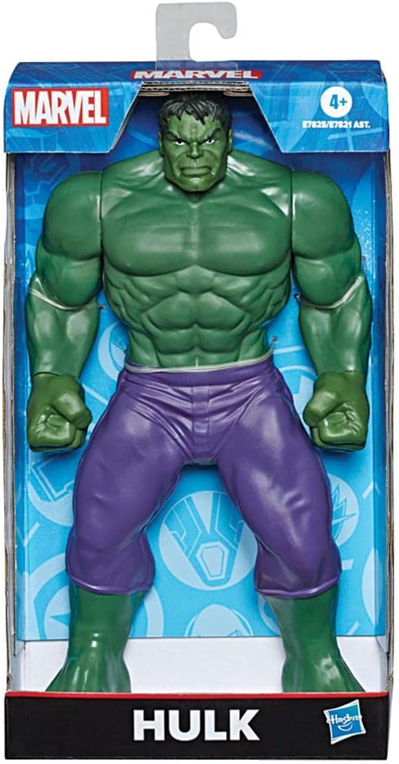 Marvel Hulk Toy 9.5-inch Scale Collectible Super Hero Action Figure, Toys for Kids Ages 4 and Up