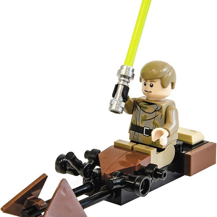 LEGO Star Wars Episode 6 Minifigure - Luke Skywalker in Endor Outfit with Lightsaber and Speeder Bike (Limited Edition)