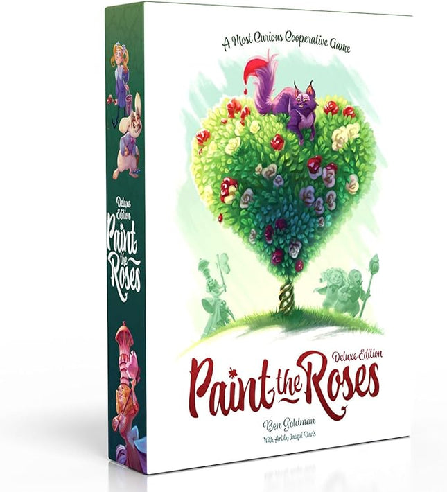Northstar Game Studio Paint The Roses Deluxe Board Game | Cooperative Strategy Game for Adults, Teens and Families | Alice in Wonderland Strategy Puzzle | Includes Escape The Castle | 2-5 Players