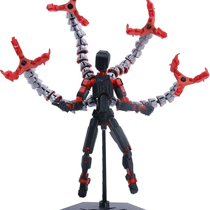 T13 Action Figure (Assembly Completed) Titan 13 Dummy 13 Action Figure Robot 13 Figure 3D Printed Articulated Multi-Jointed Movable Robot Model (Tentacle-RD)